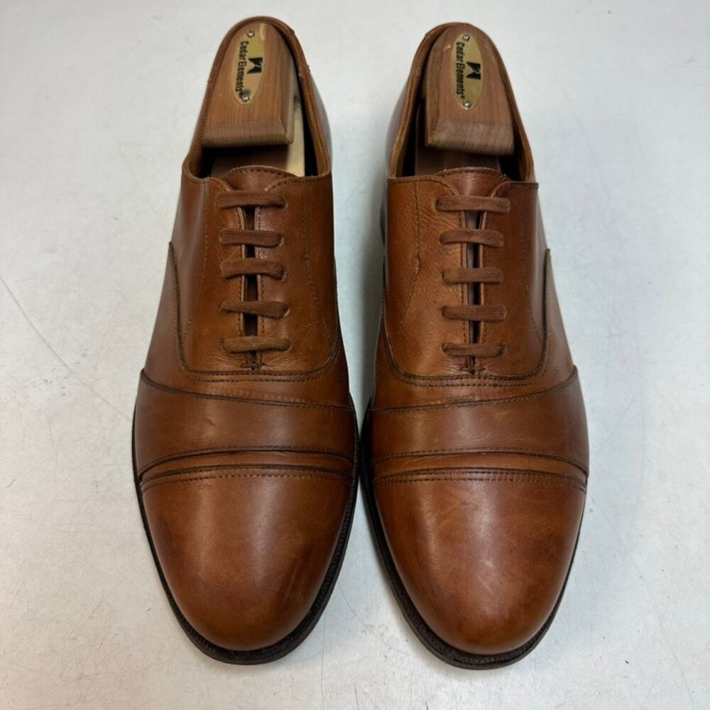 VGUC Crockett & Jones x Polo Ralph Lauren Brown Oxford RARE Made in England 8 D